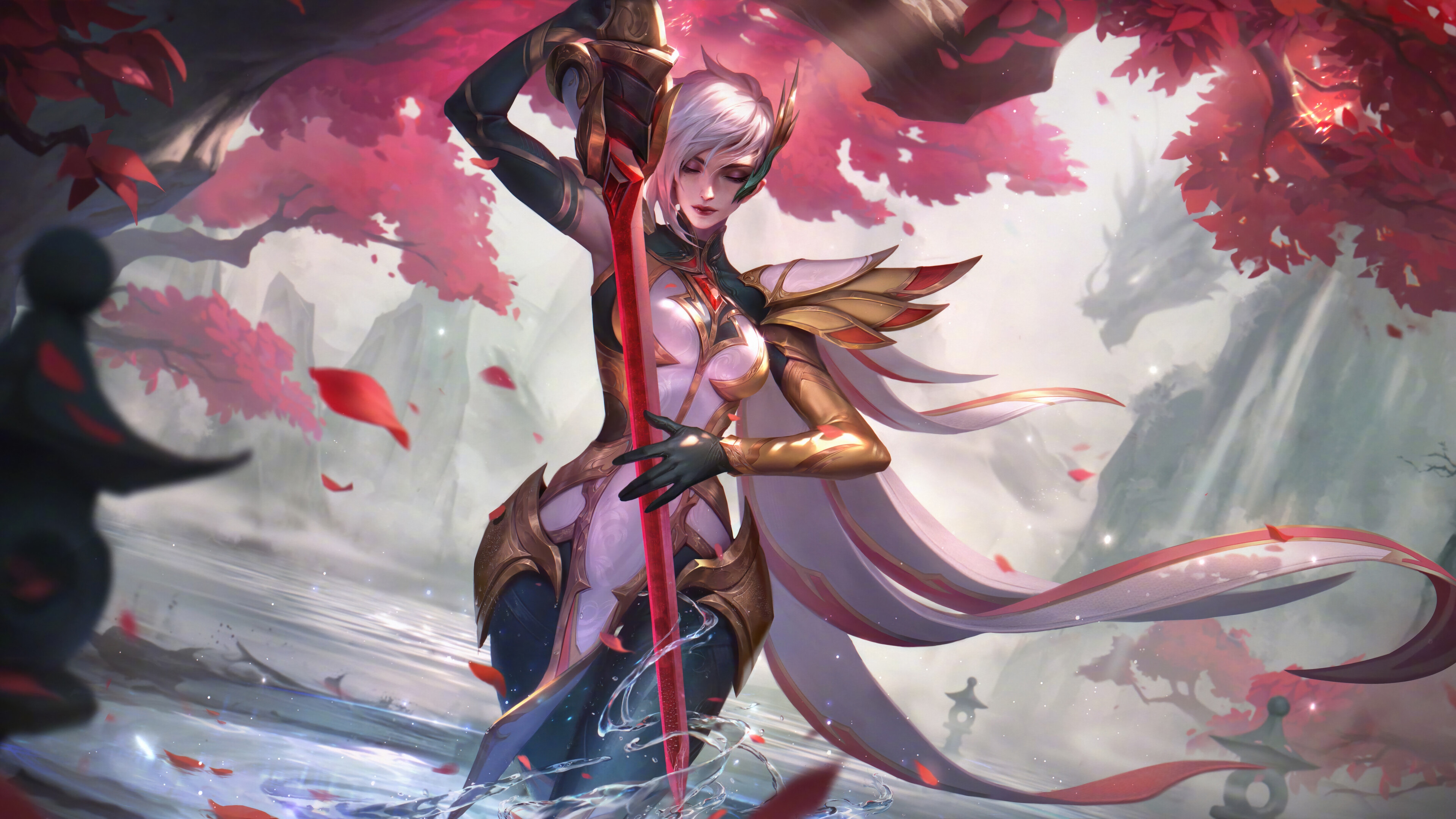 Fiora from League of Legends 4K Splash Art HD Wallpaper