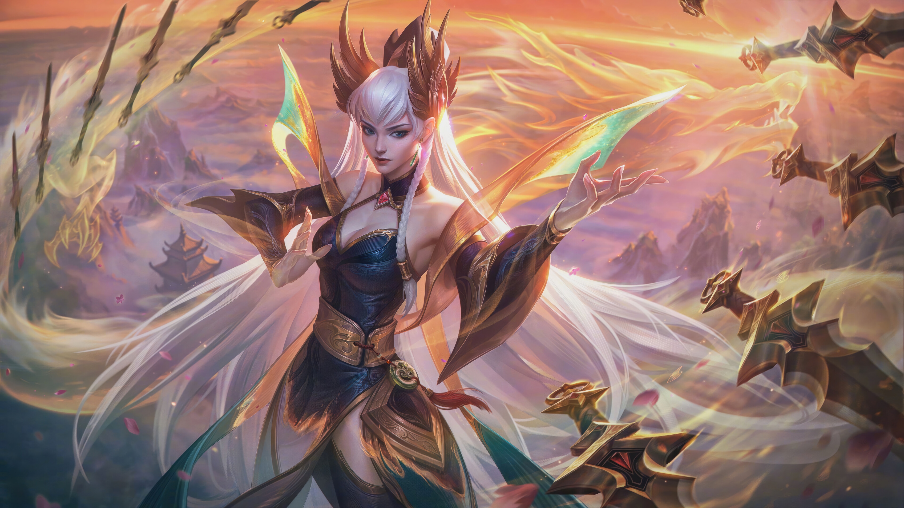 Irelia from League of Legends 4K Splash Art HD Wallpaper