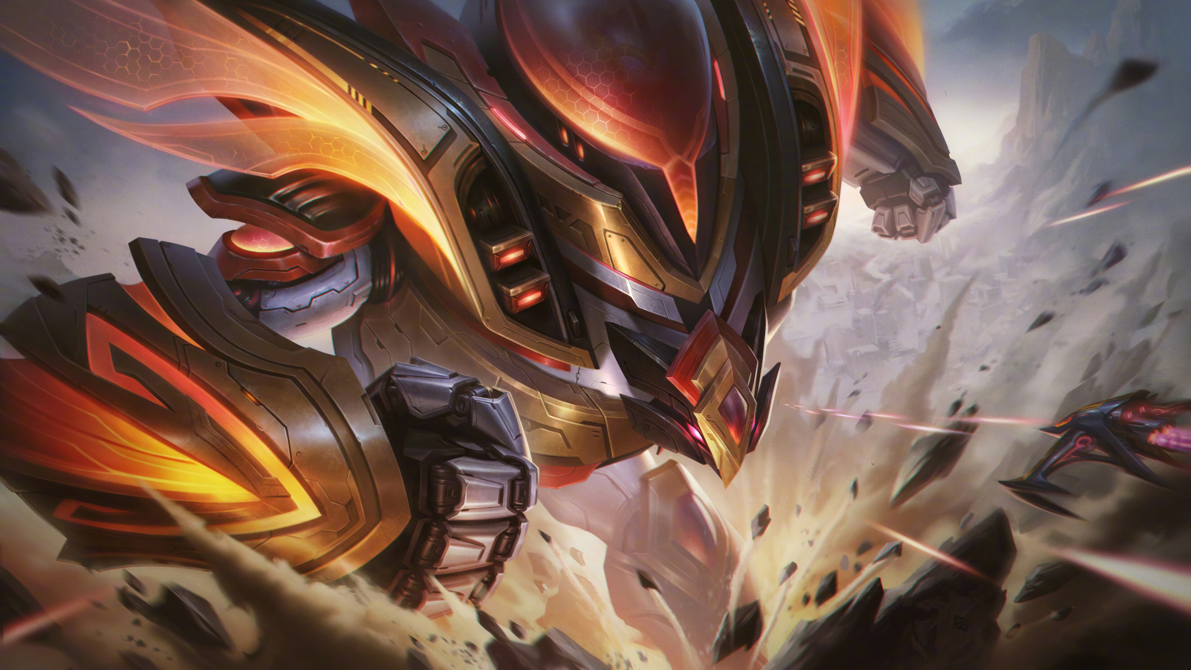 Malphite in League of Legends 4K Splash Art HD Wallpaper