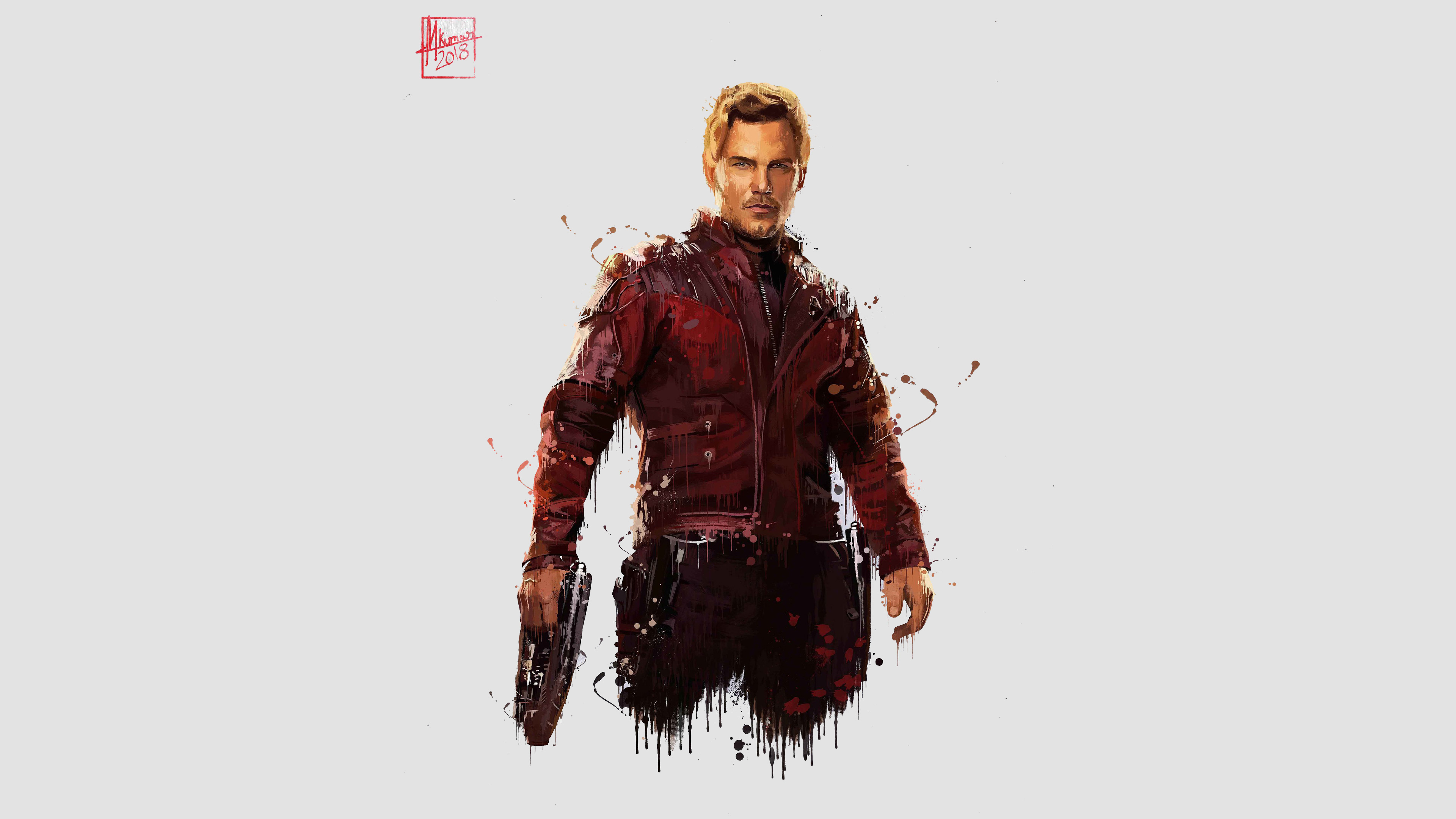 Star Lord from Avengers Infinity War artwork HD Wallpaper