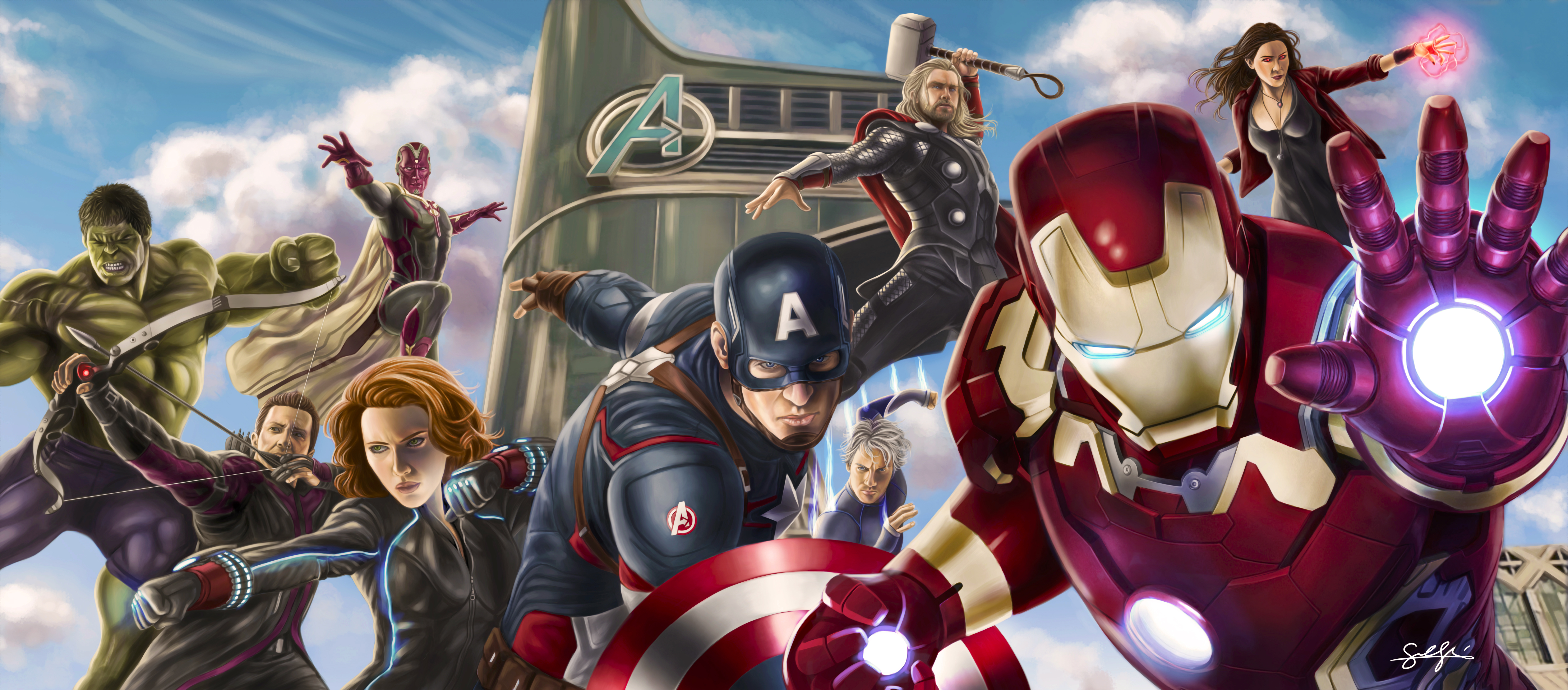 Avengers from Marvel Comics HD Wallpaper