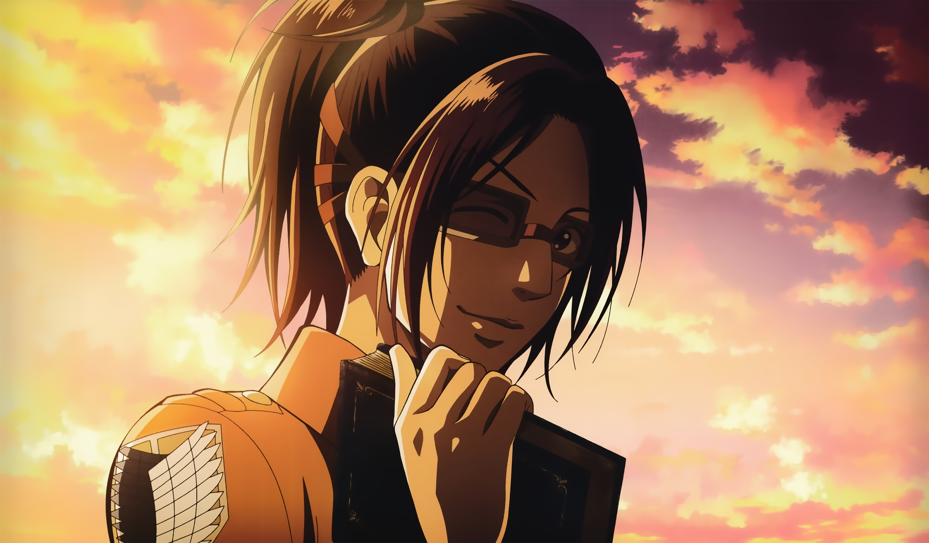 Hange Zoë from Attack on Titan HD Wallpaper