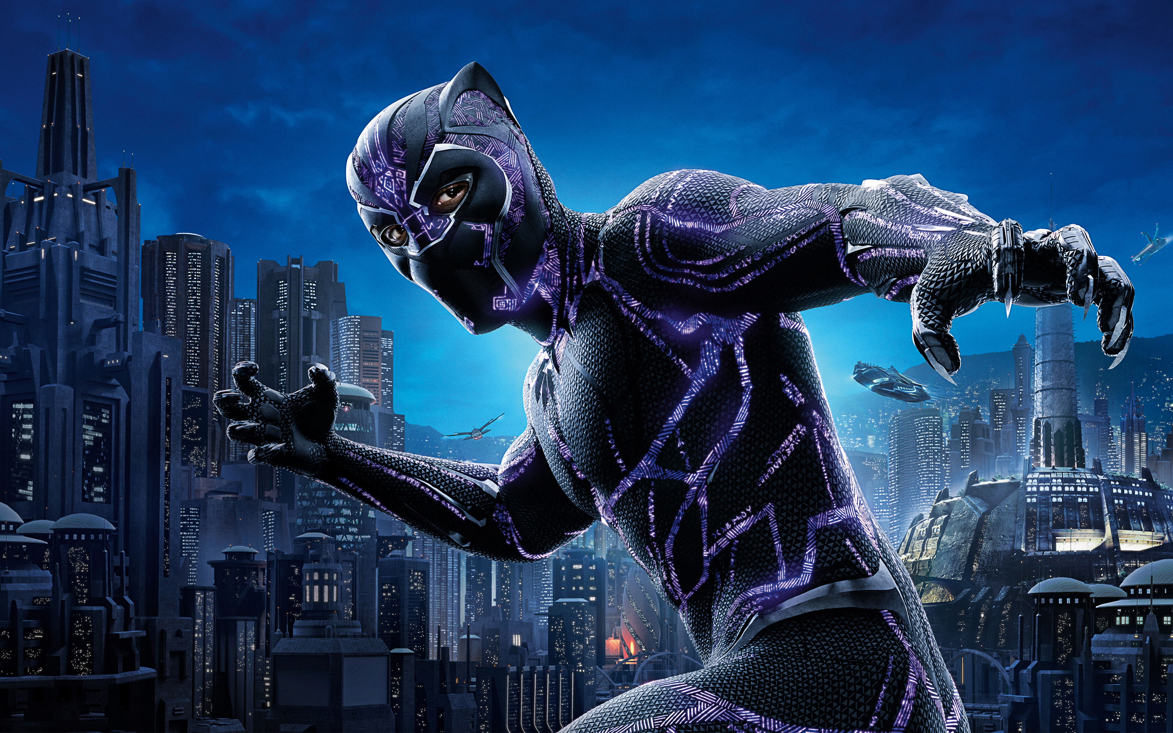 Black Panther from Black Panther 2018 movie 4K HD Wallpaper