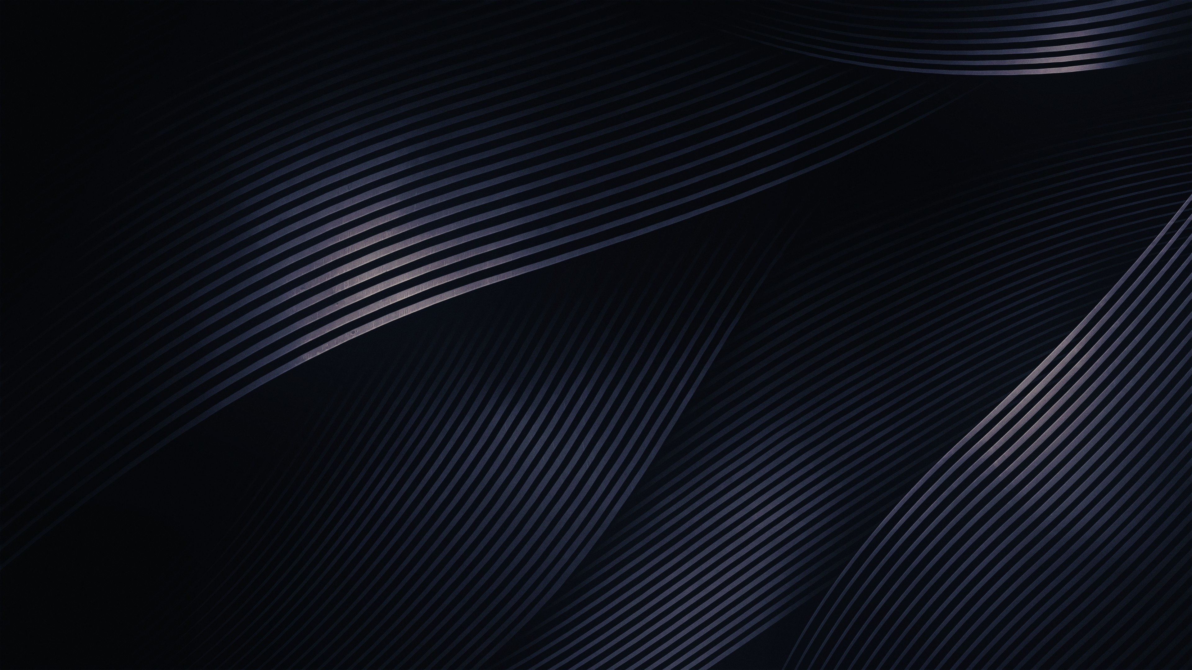 Dark abstract wavy lines 4K HD Wallpaper