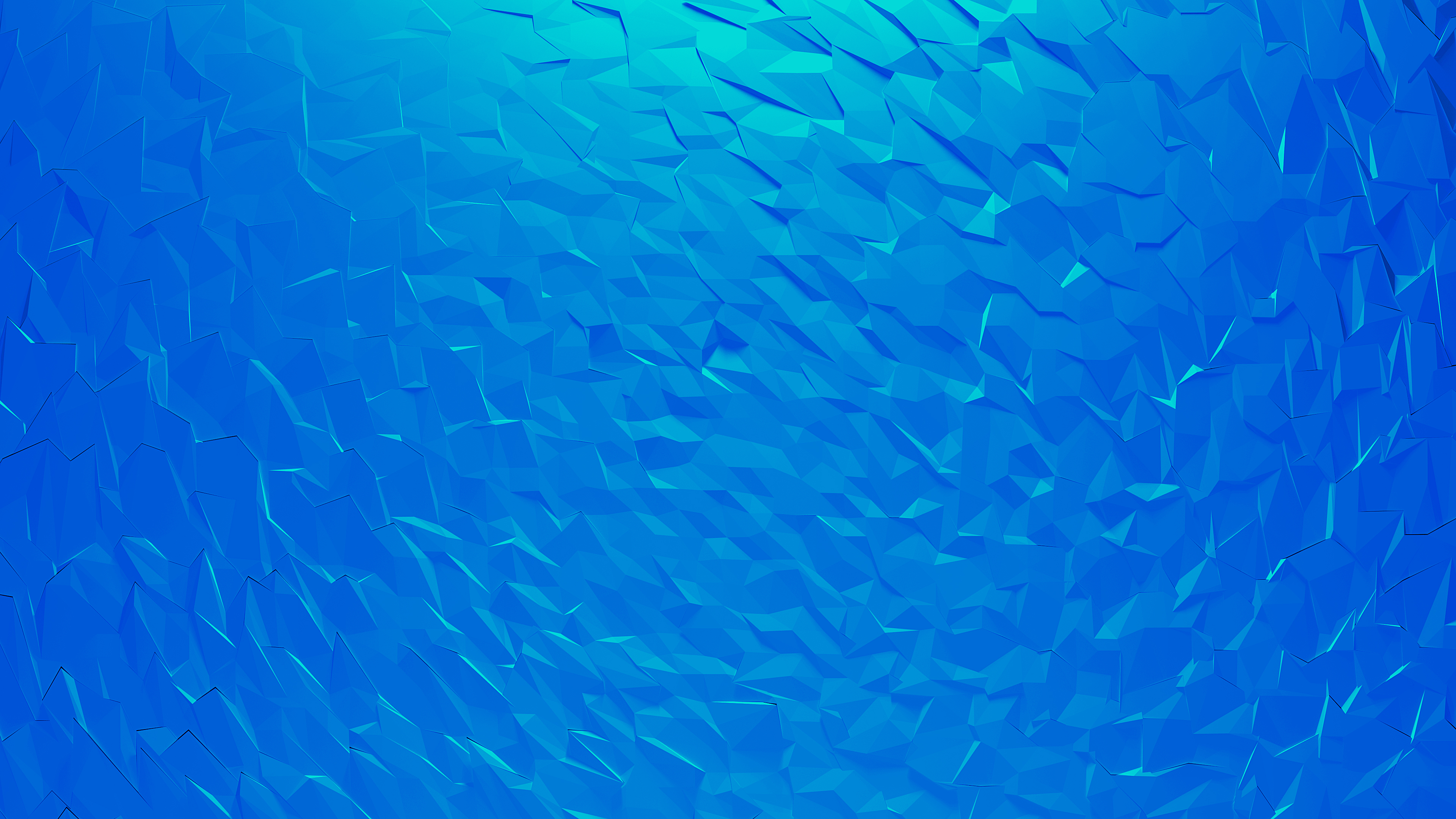 Abstract blue low poly 3D artwork HD Wallpaper