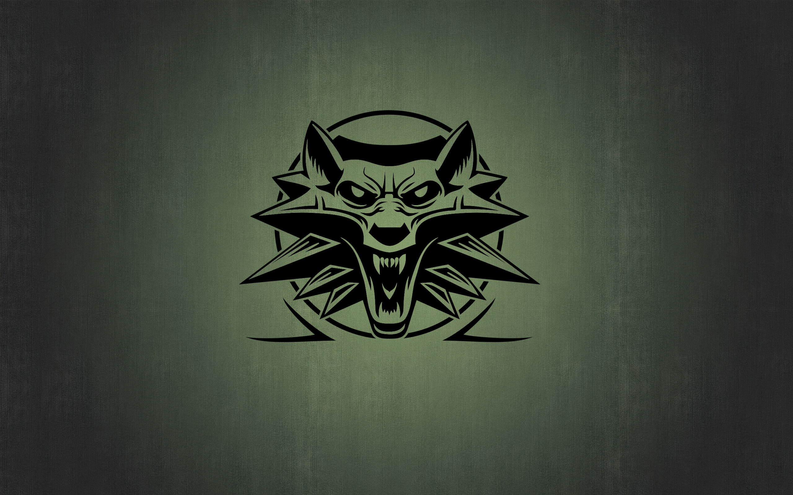 The Witcher 3 Wolf School Logo 4K HD Wallpaper