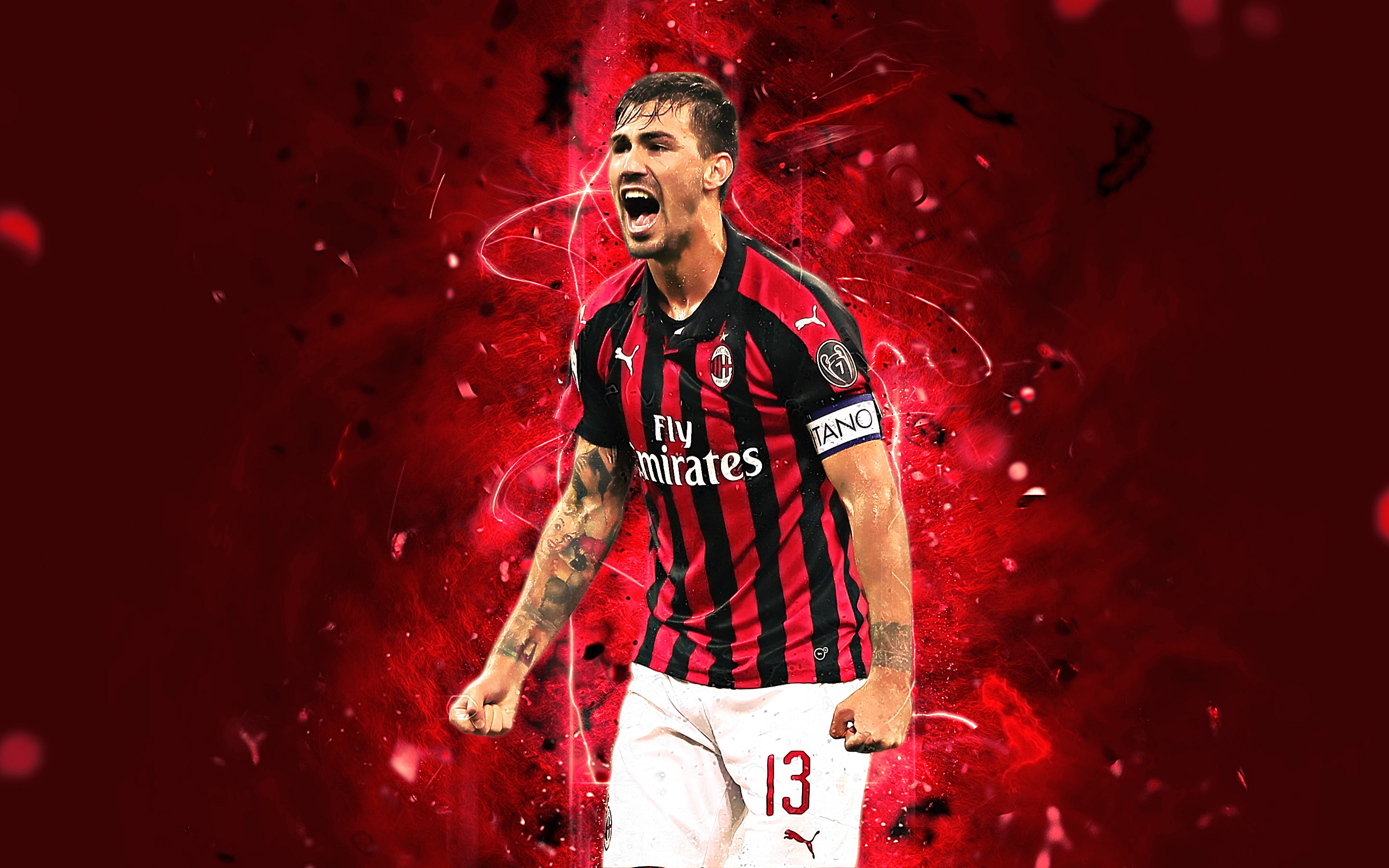 Alessio Romagnoli from A.C. Milan HD Wallpaper