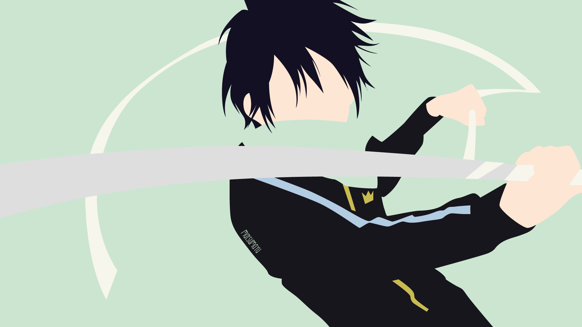 Yato from Noragami holding a sword HD Wallpaper