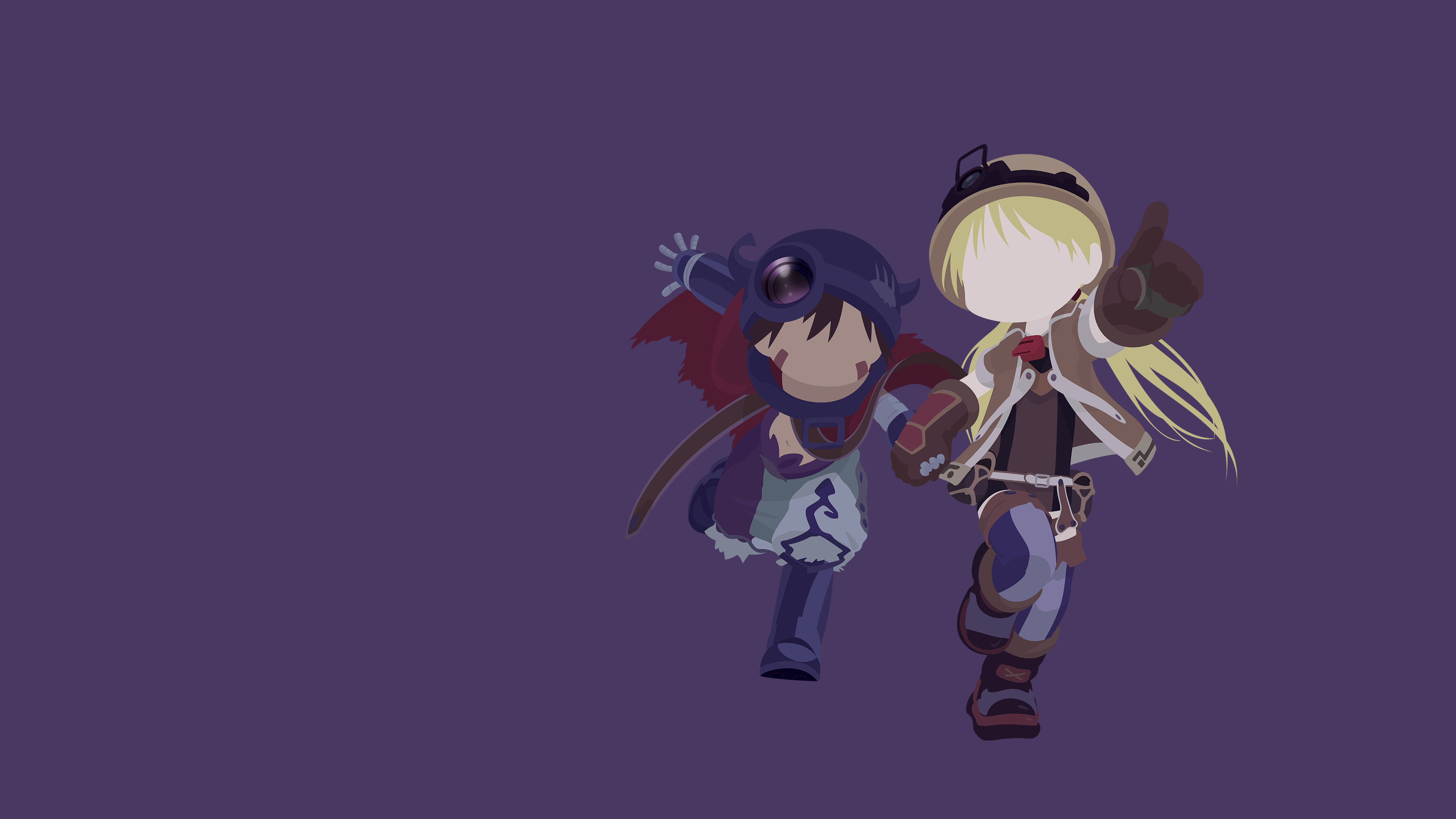 Riko and Reg from Made in Abyss HD Wallpaper