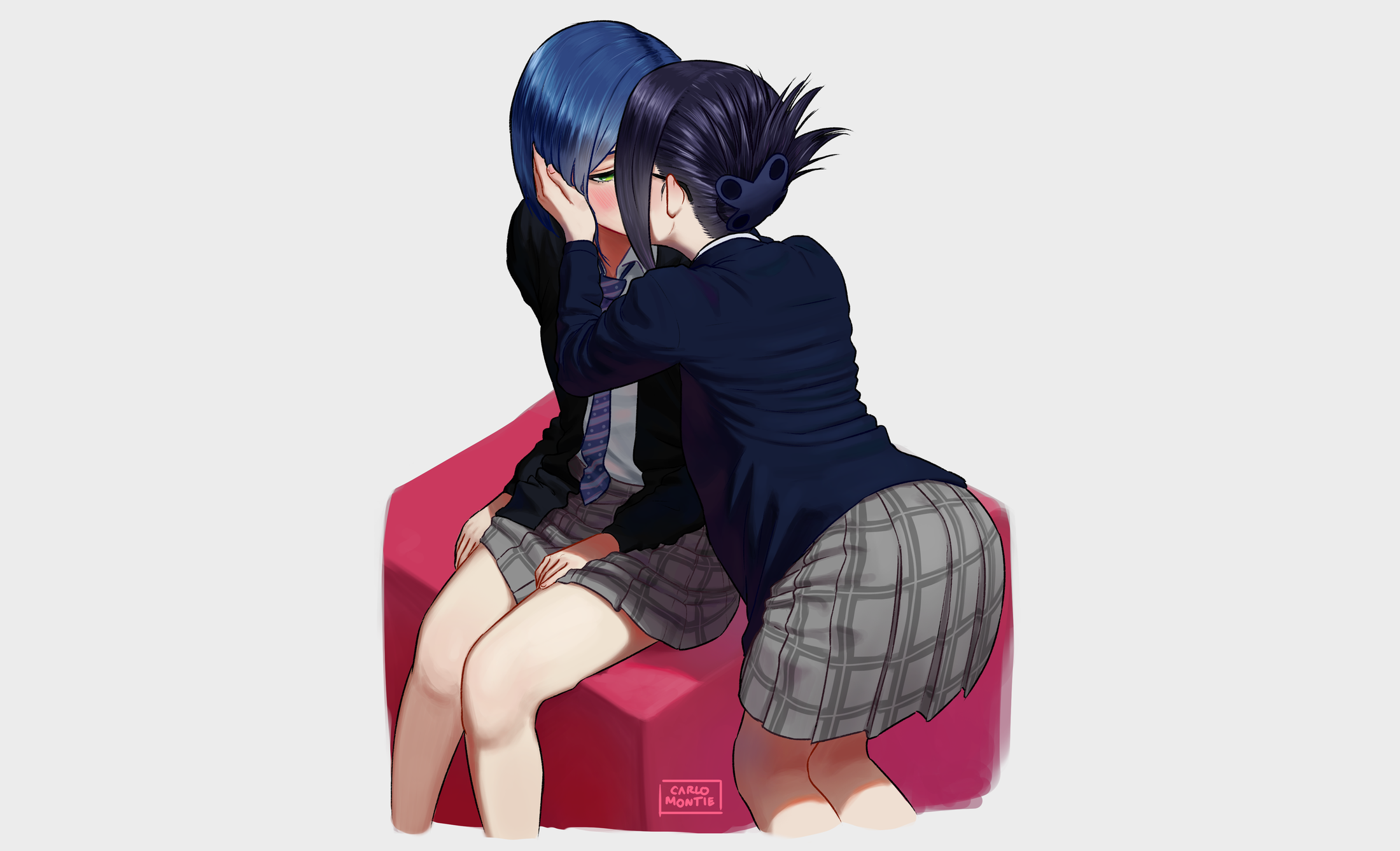 Ichigo and Ikuno from Darling in the FranXX HD Wallpaper