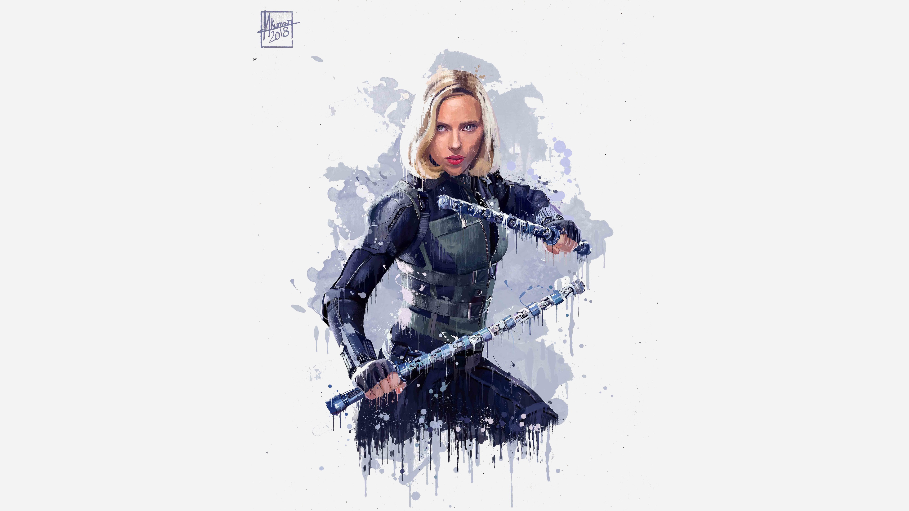 Black Widow from Avengers: Infinity War HD Wallpaper