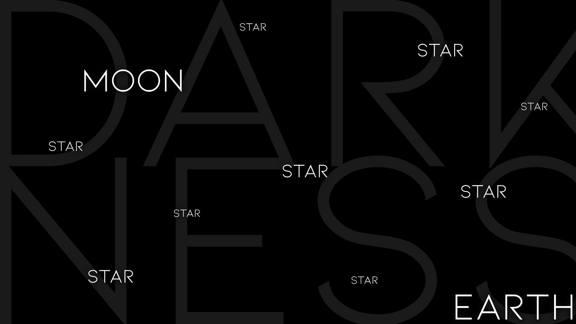 Darkness Moon Star Earth Minimalist Design HD Wallpaper