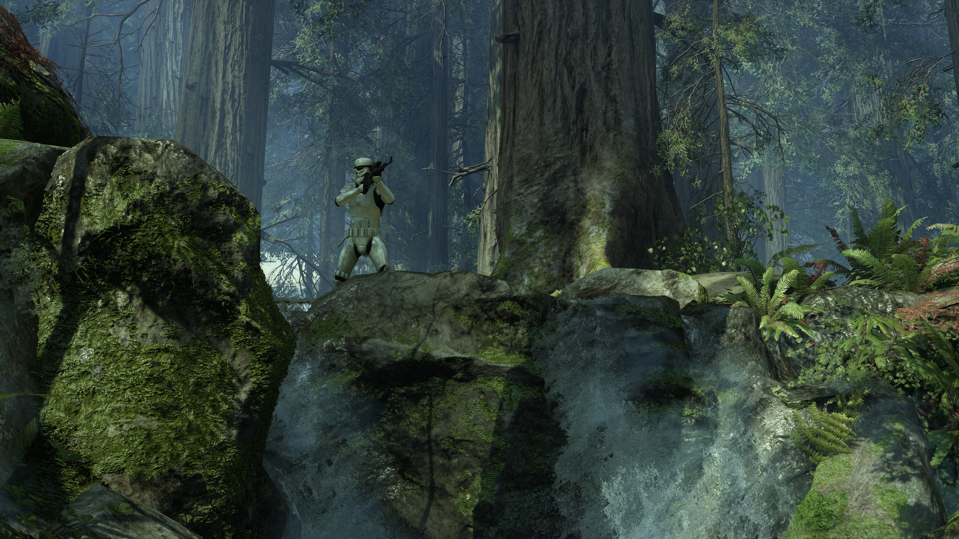 Stormtrooper on Endor in Star Wars Battlefront HD Wallpaper