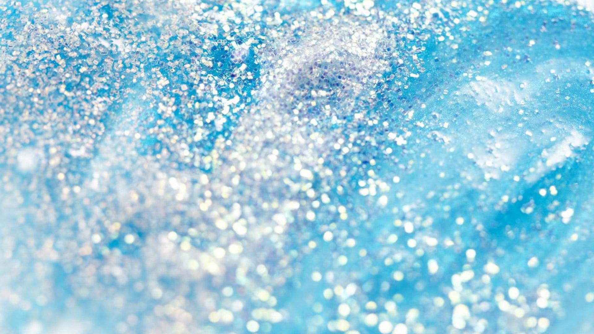 Blue glitter texture with sparkling particles HD Wallpaper