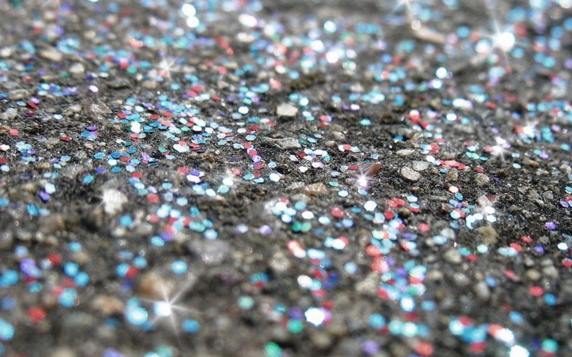 Glitter on dark surface HD Wallpaper