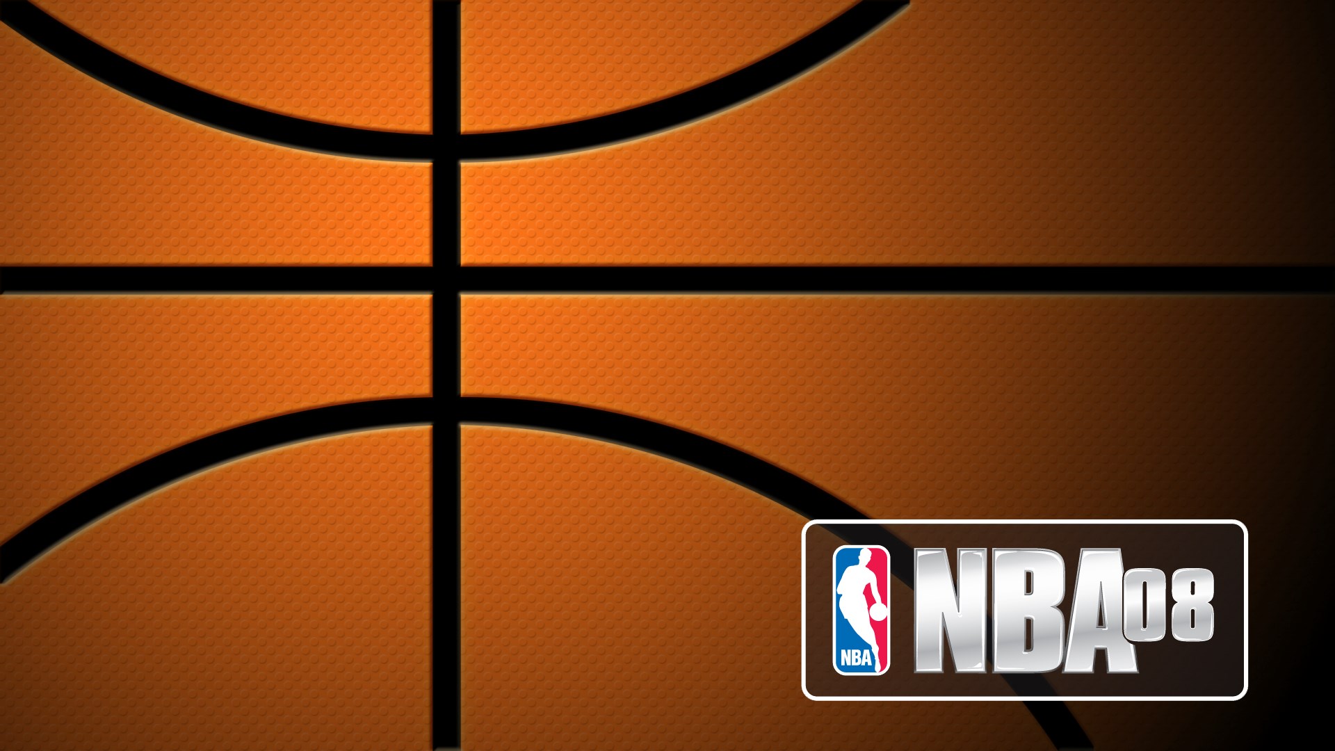 NBA 08 basketball game logo HD Wallpaper