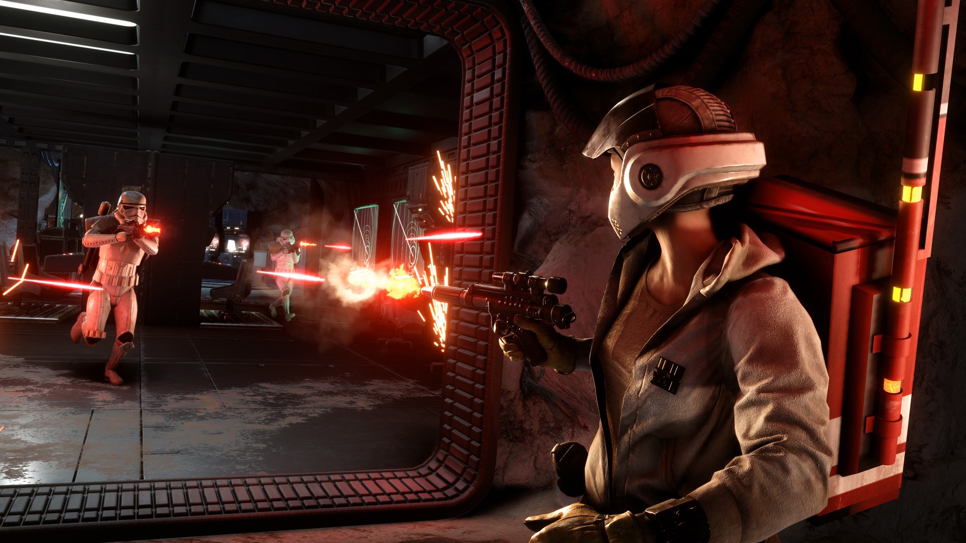 Star Wars characters in combat HD Wallpaper