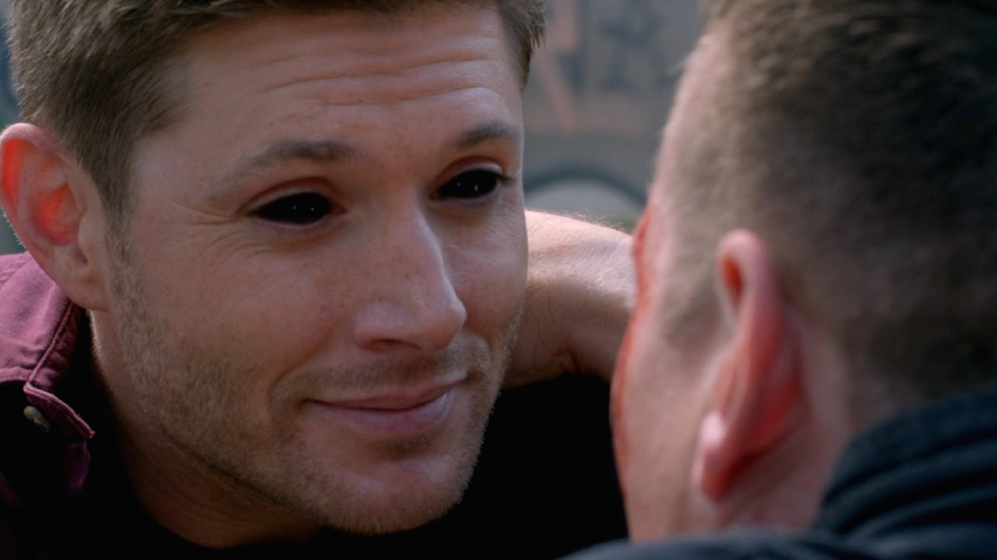 Dean Winchester from Supernatural with black eyes HD Wallpaper