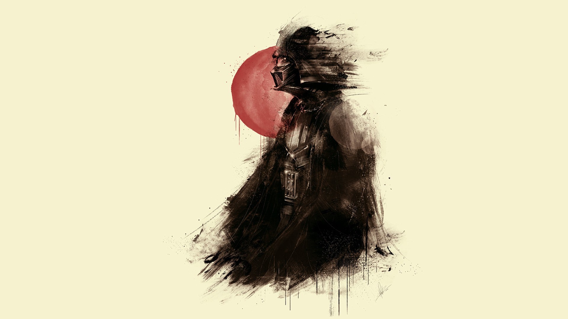 Darth Vader from Star Wars abstract art HD Wallpaper