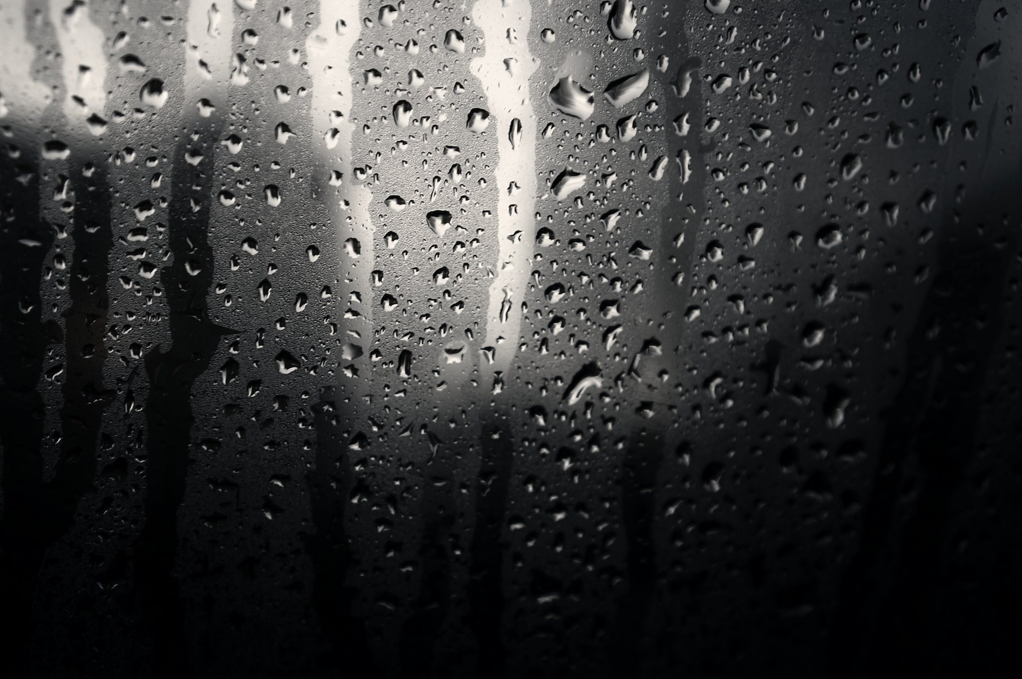 Raindrops on a window HD Wallpaper