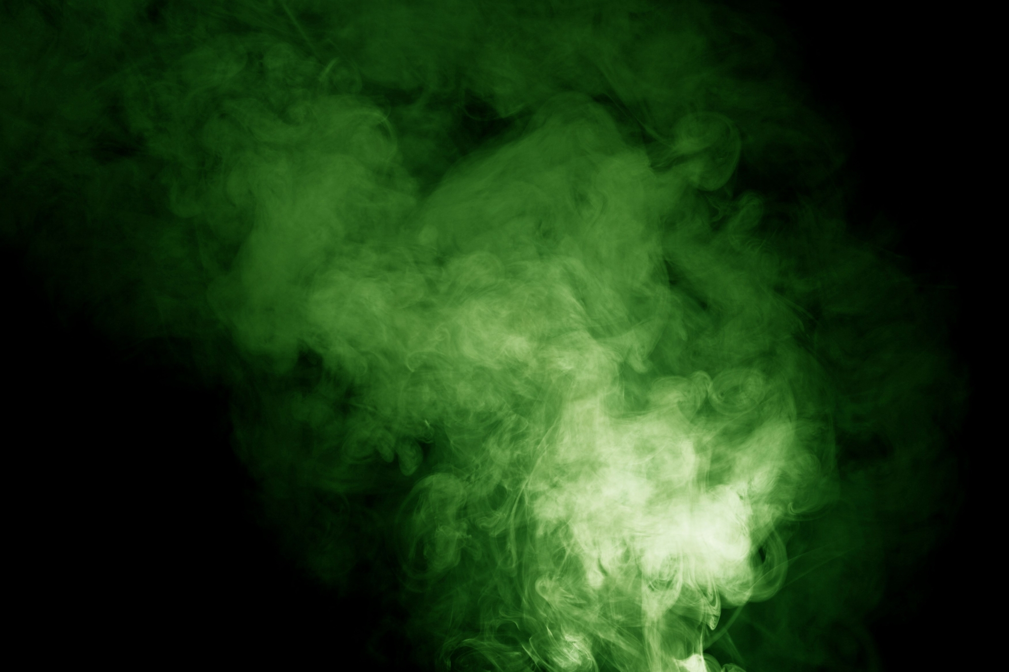 Green smoke abstract background HD Wallpaper