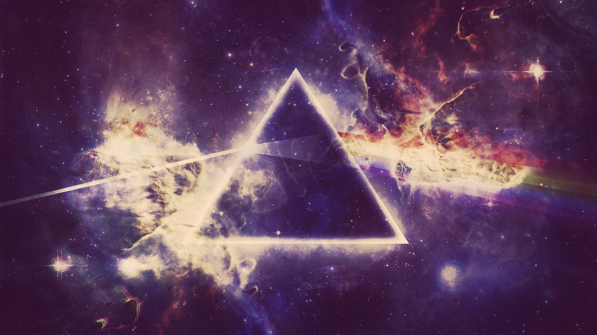 Pink Floyd Prism Galaxy HD Wallpaper
