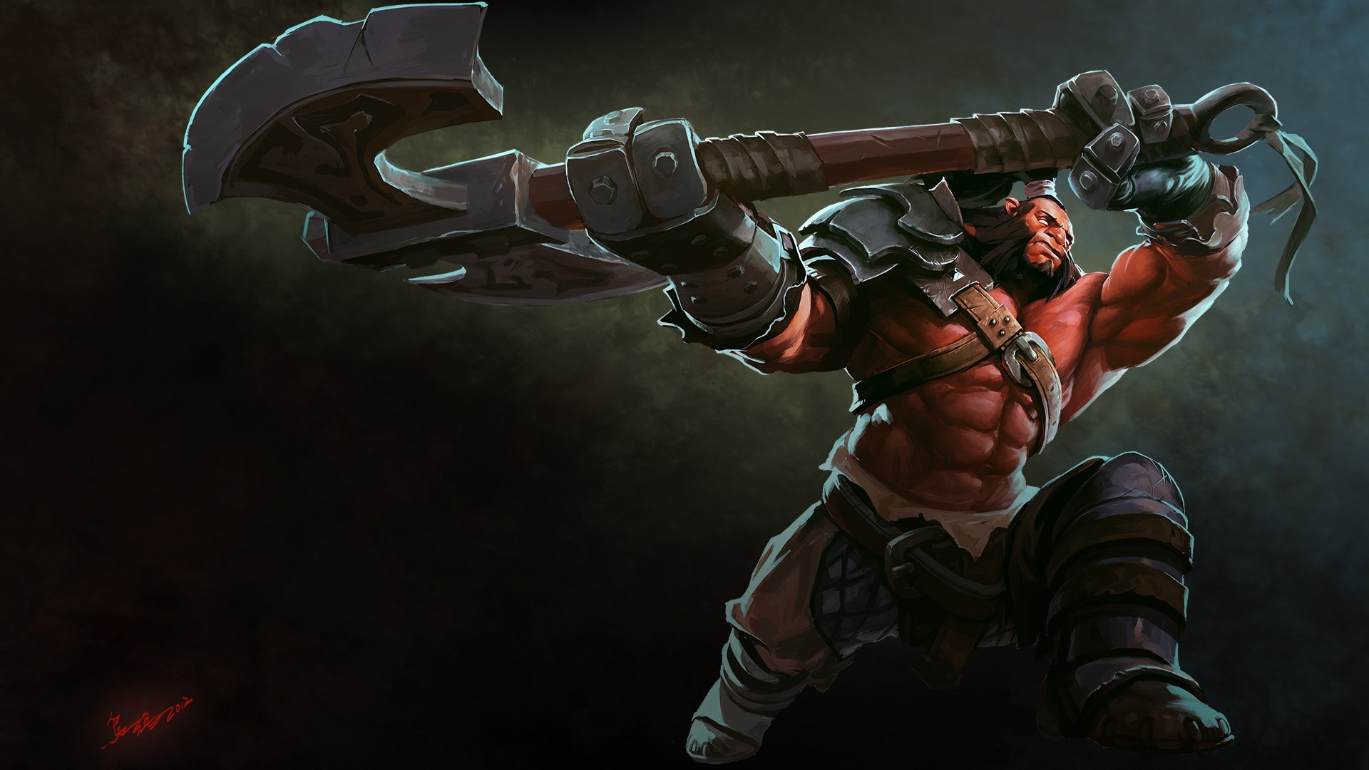 Axe from Dota 2 holding a large axe HD Wallpaper