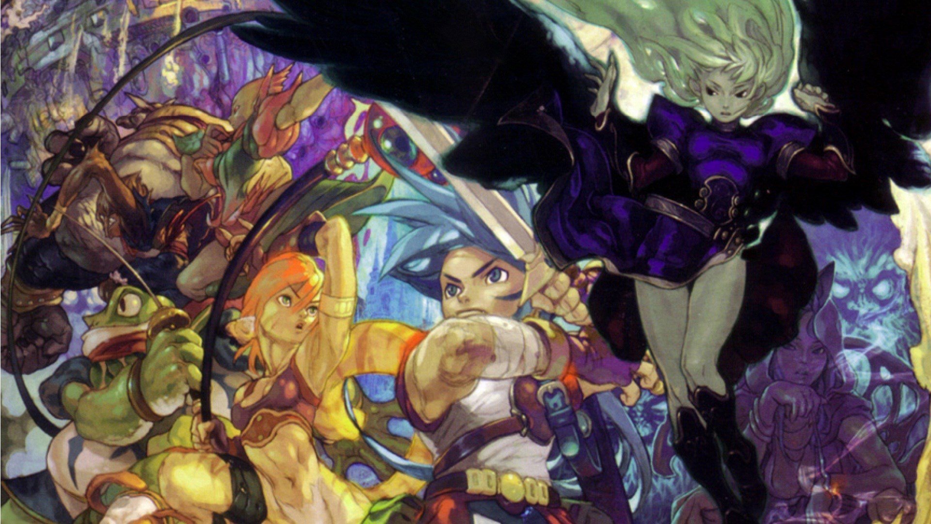 Breath of Fire II characters illustration HD Wallpaper