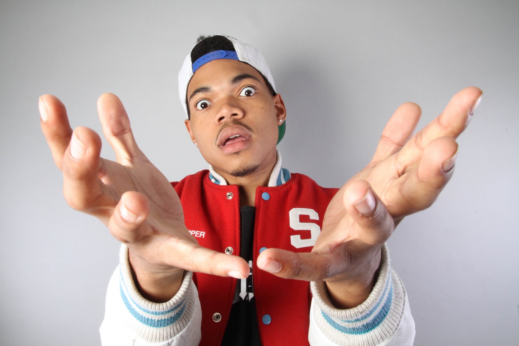 Chance the Rapper wearing a red jacket HD Wallpaper