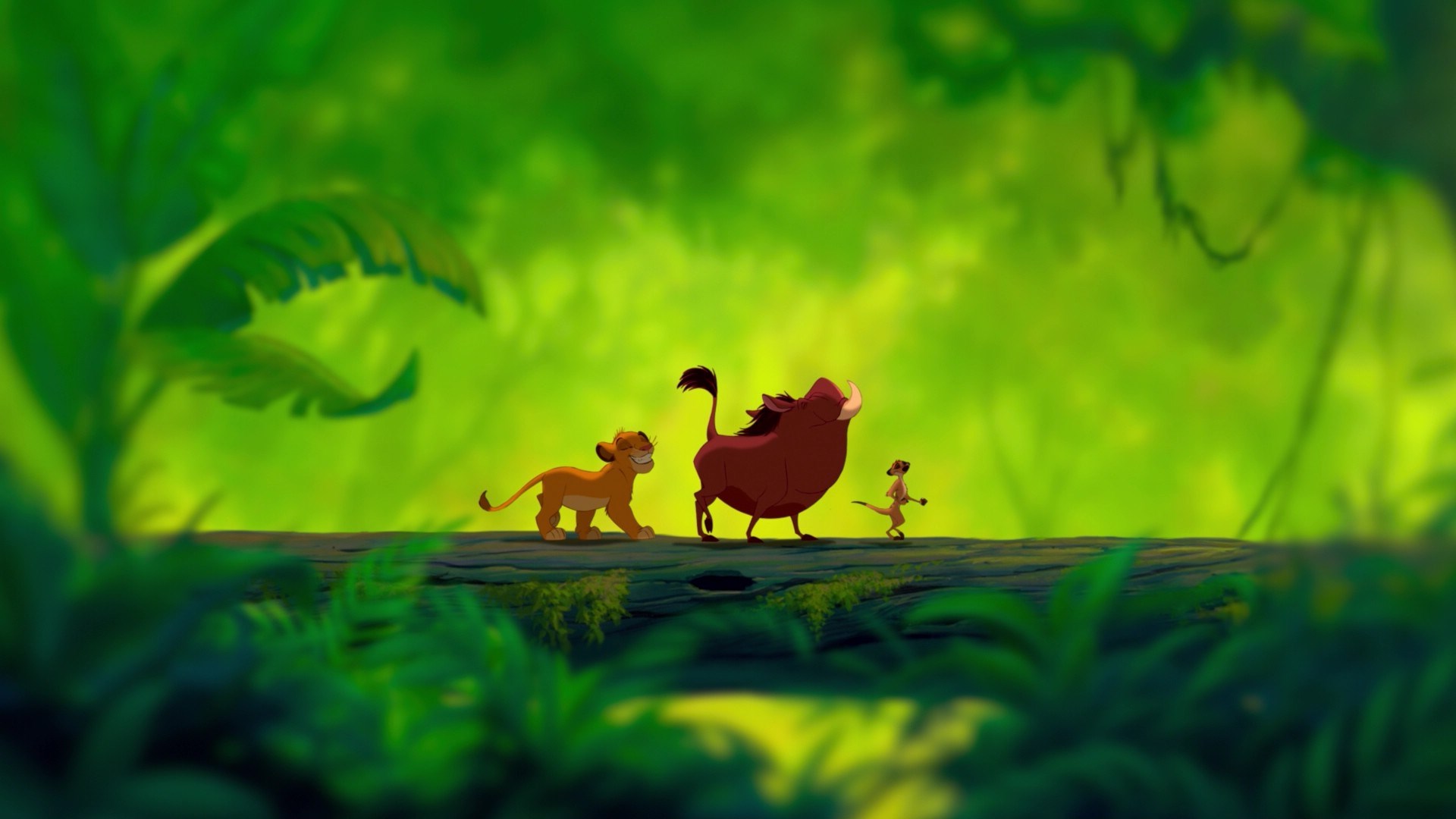 Simba, Timon, and Pumbaa from The Lion King HD Wallpaper