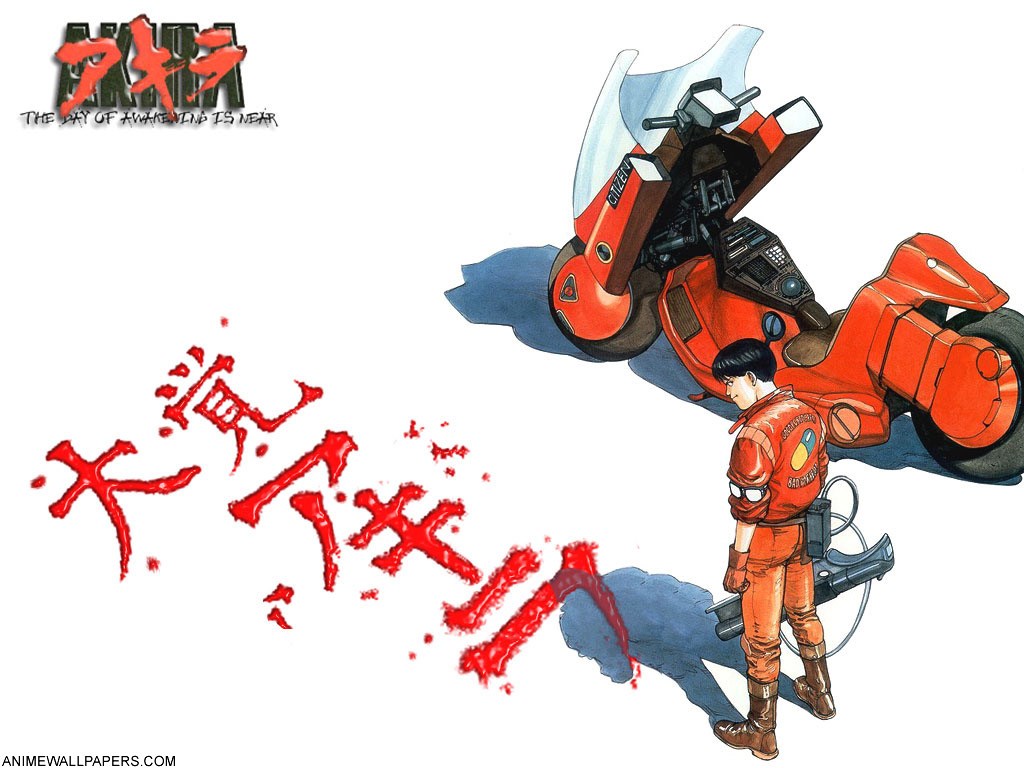 Kaneda and his motorcycle from Akira HD Wallpaper