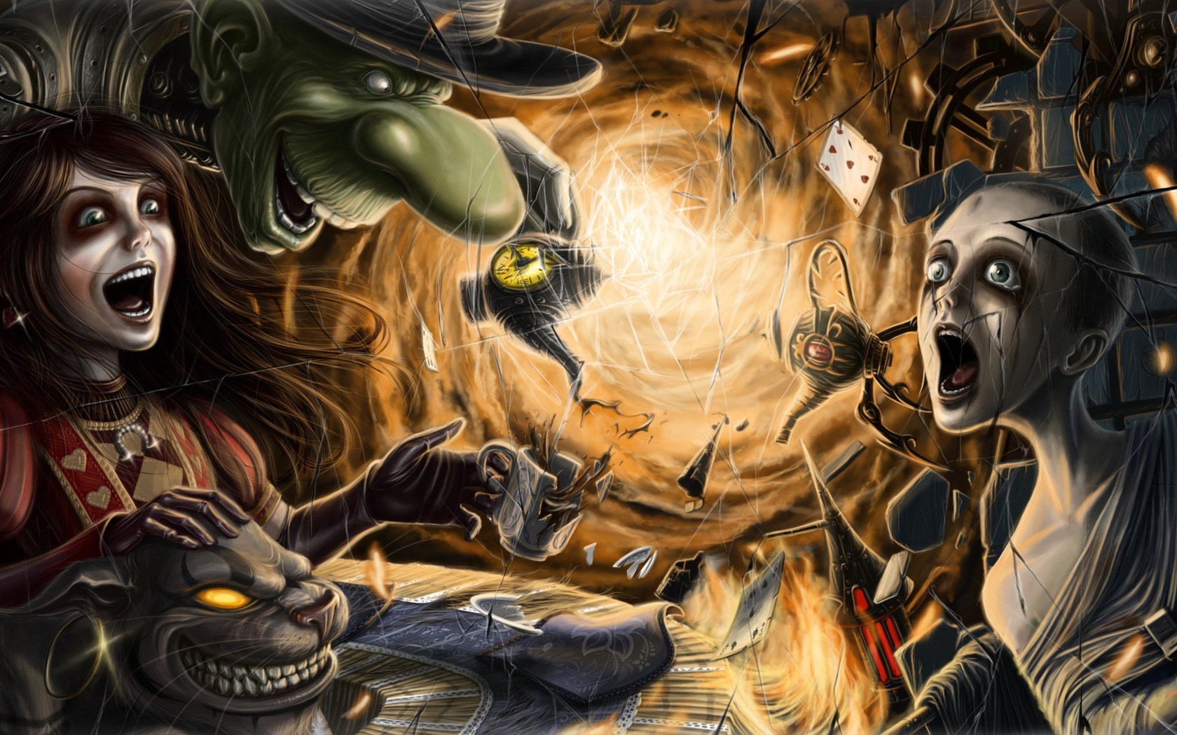 Alice: Madness Returns - Alice and the Mad Hatter HD Wallpaper