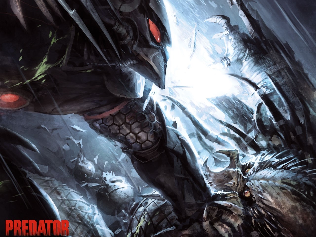 Predator movie poster art HD Wallpaper