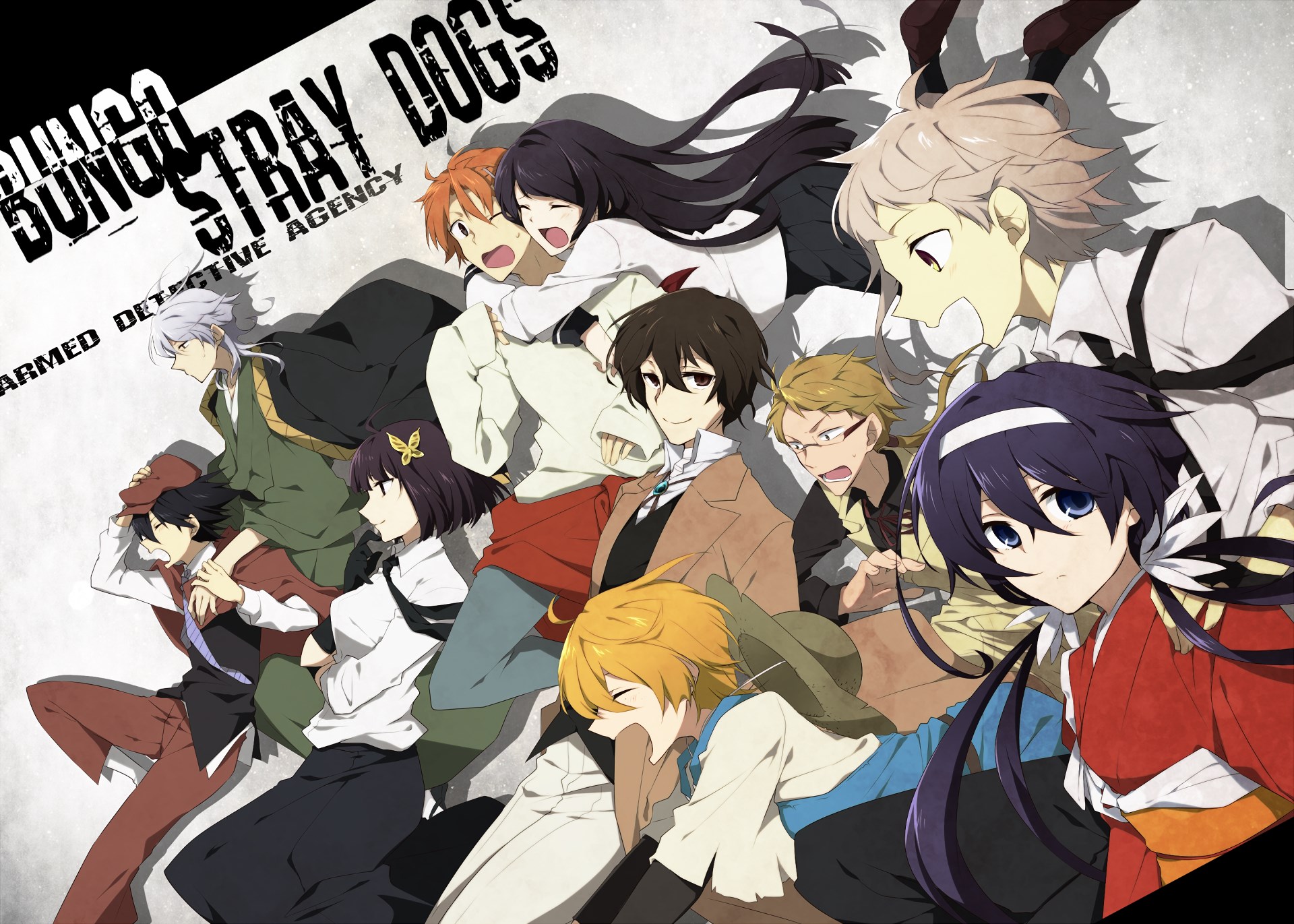 Bungo Stray Dogs Armed Detective Agency Characters HD Wallpaper