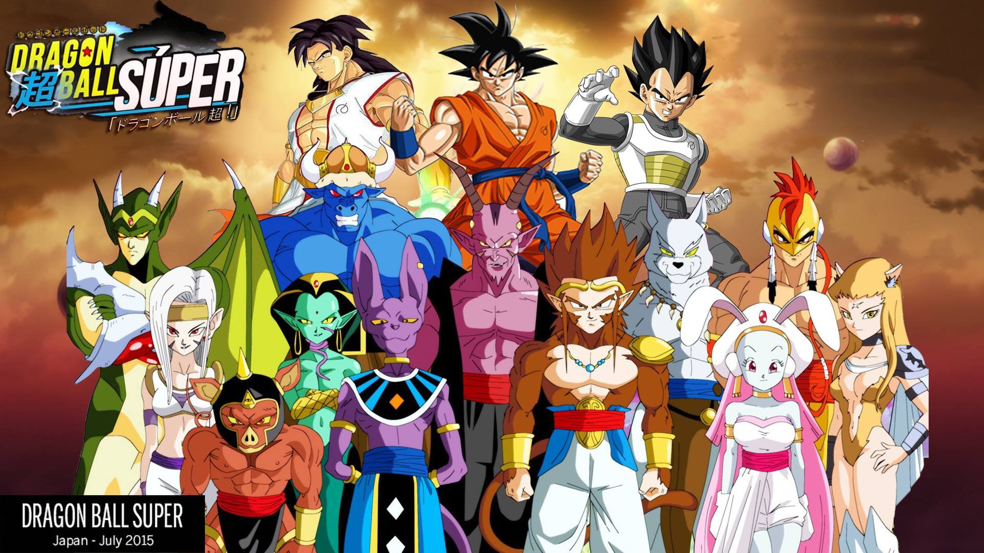 Dragon Ball Super Characters Japan July 2015 HD Wallpaper