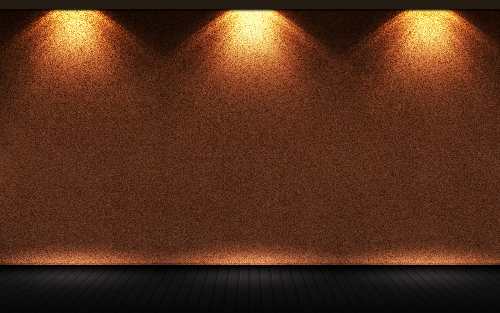 Spotlights on a textured wall and wooden floor HD Wallpaper