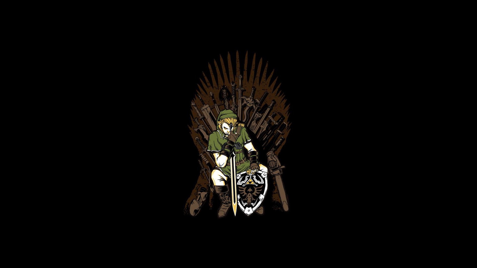 Link from The Legend of Zelda on the Iron Throne HD Wallpaper