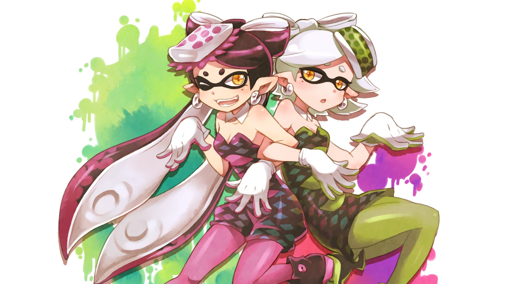 Callie and Marie from Splatoon HD Wallpaper