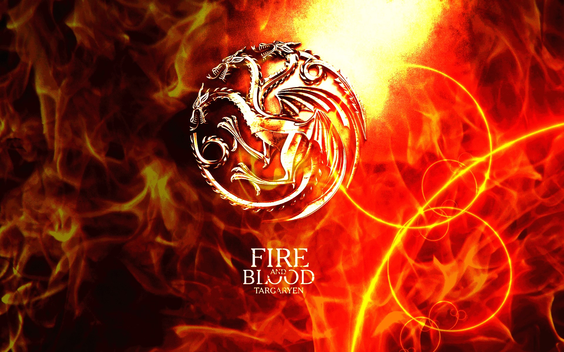 Targaryen Fire and Blood Logo from Game of Thrones HD Wallpaper