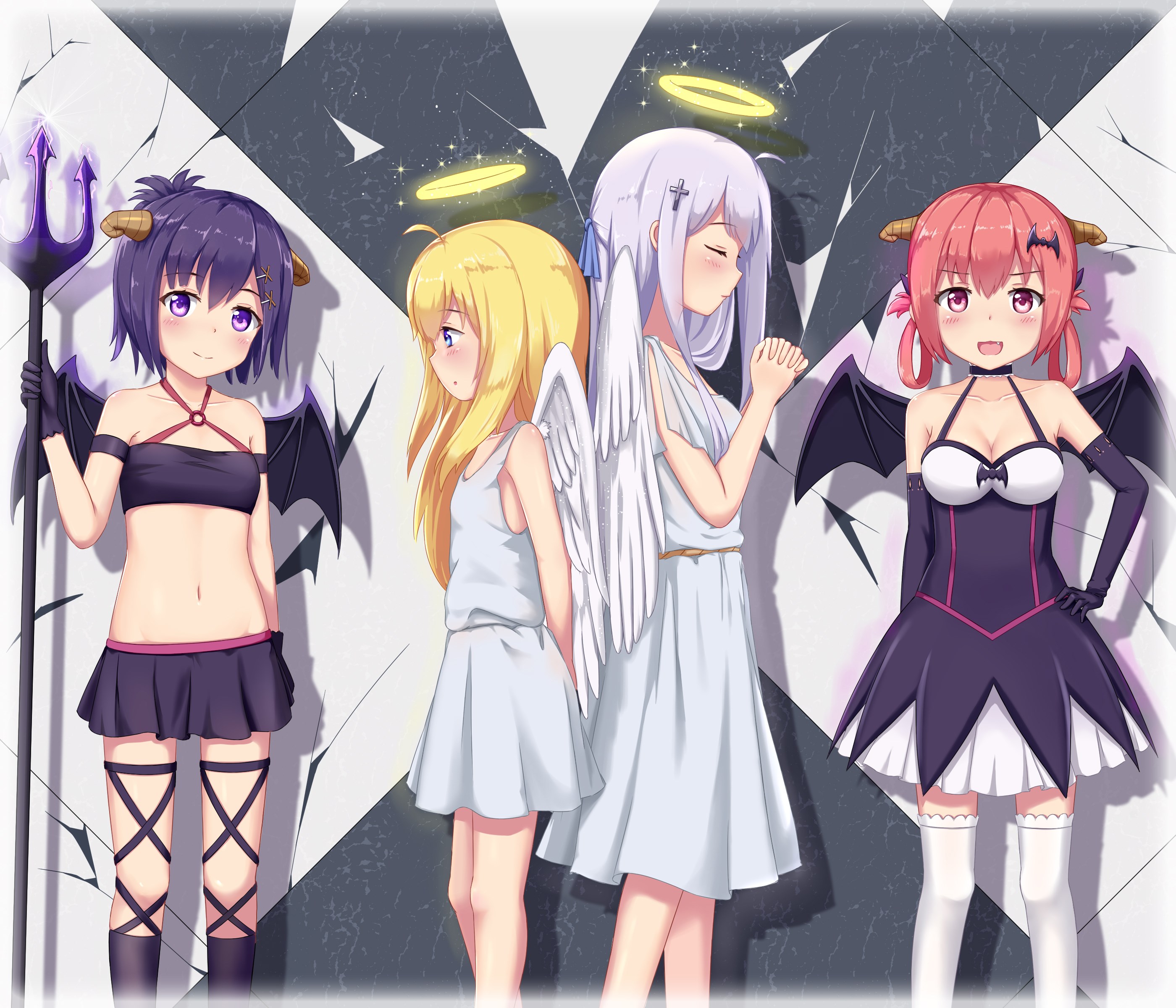 Four girls from Gabriel Dropout HD Wallpaper