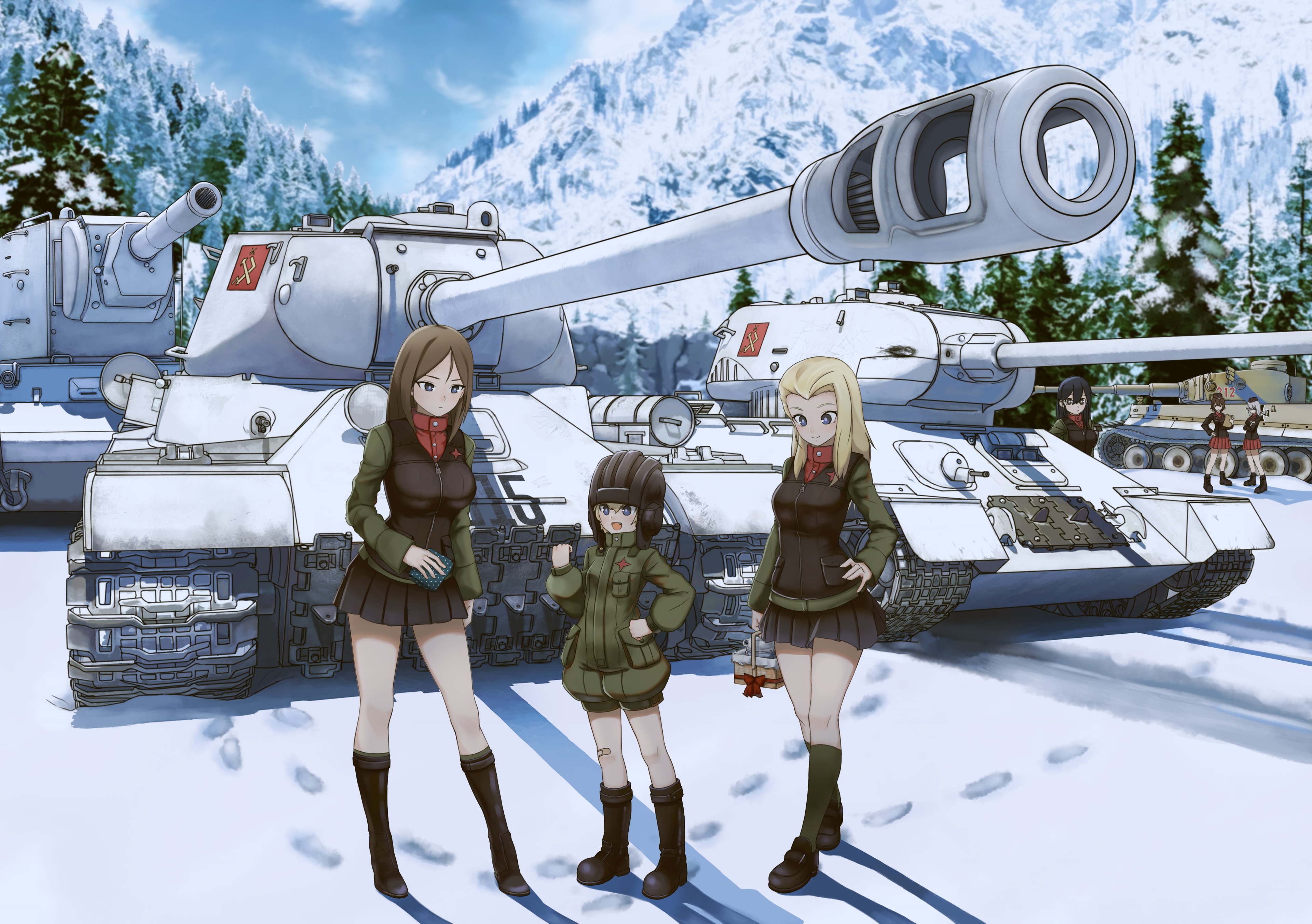 Girls und Panzer 4K HD Wallpaper