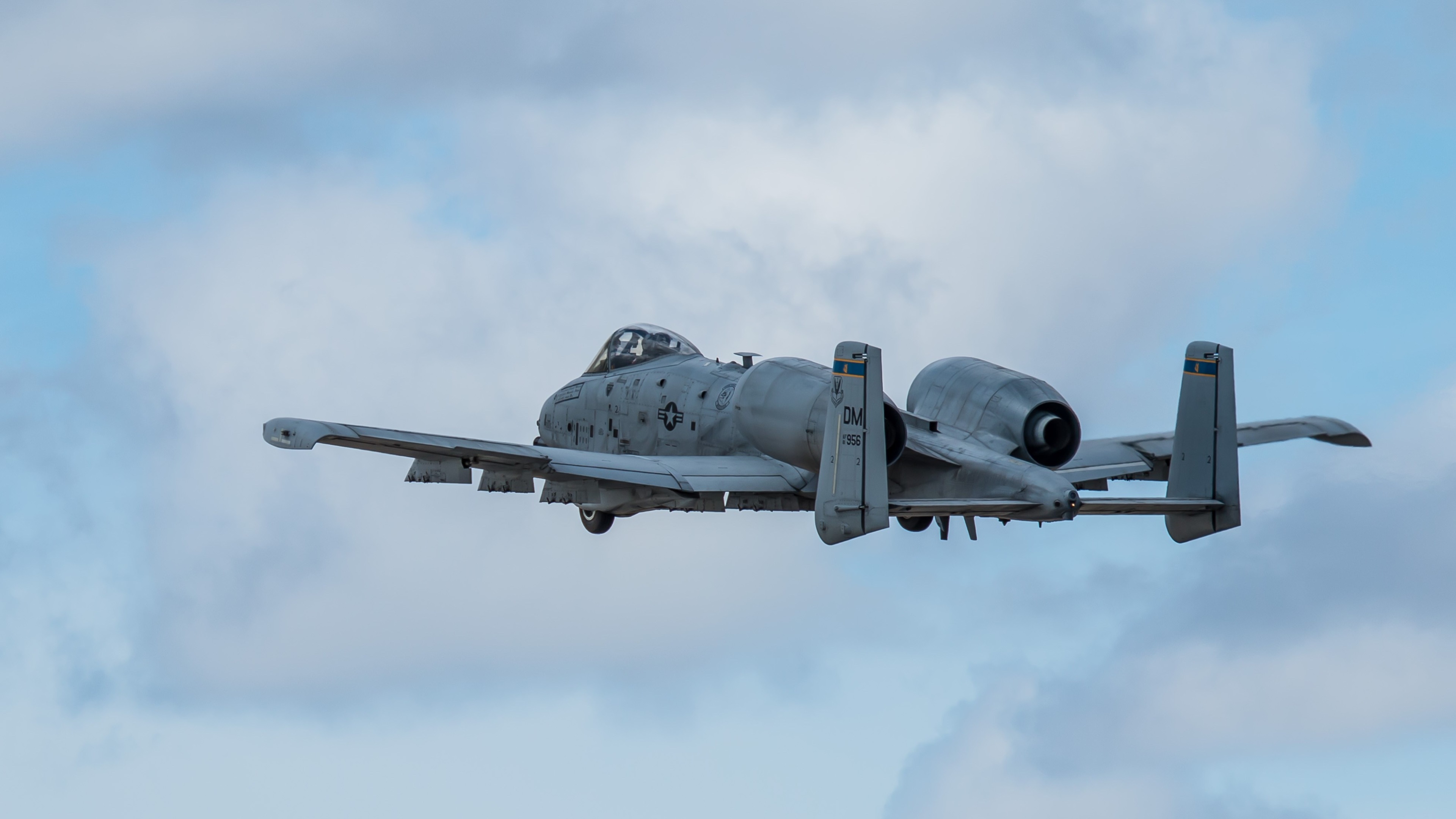 Fairchild Republic A-10 Thunderbolt II in Flight 4K HD Wallpaper