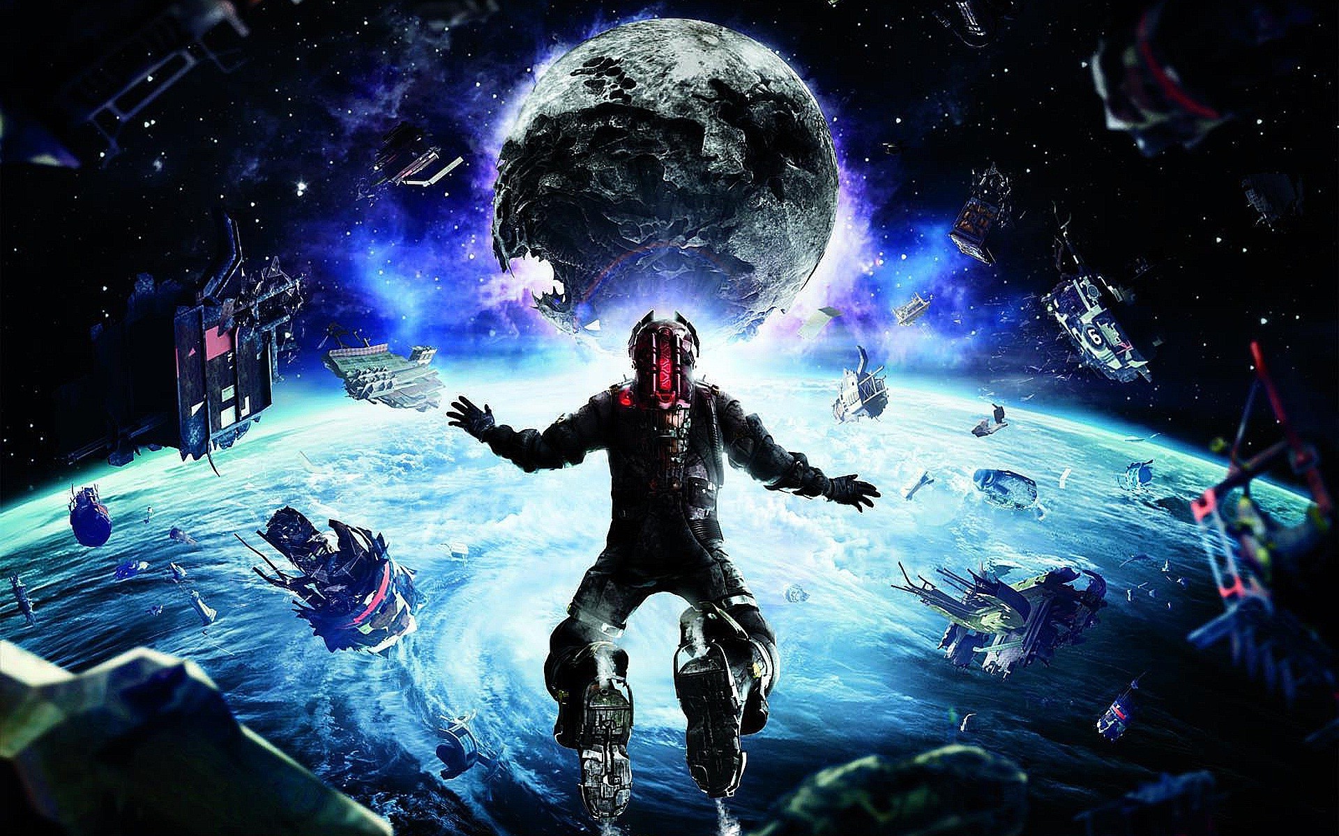 Isaac Clarke from Dead Space in space HD Wallpaper