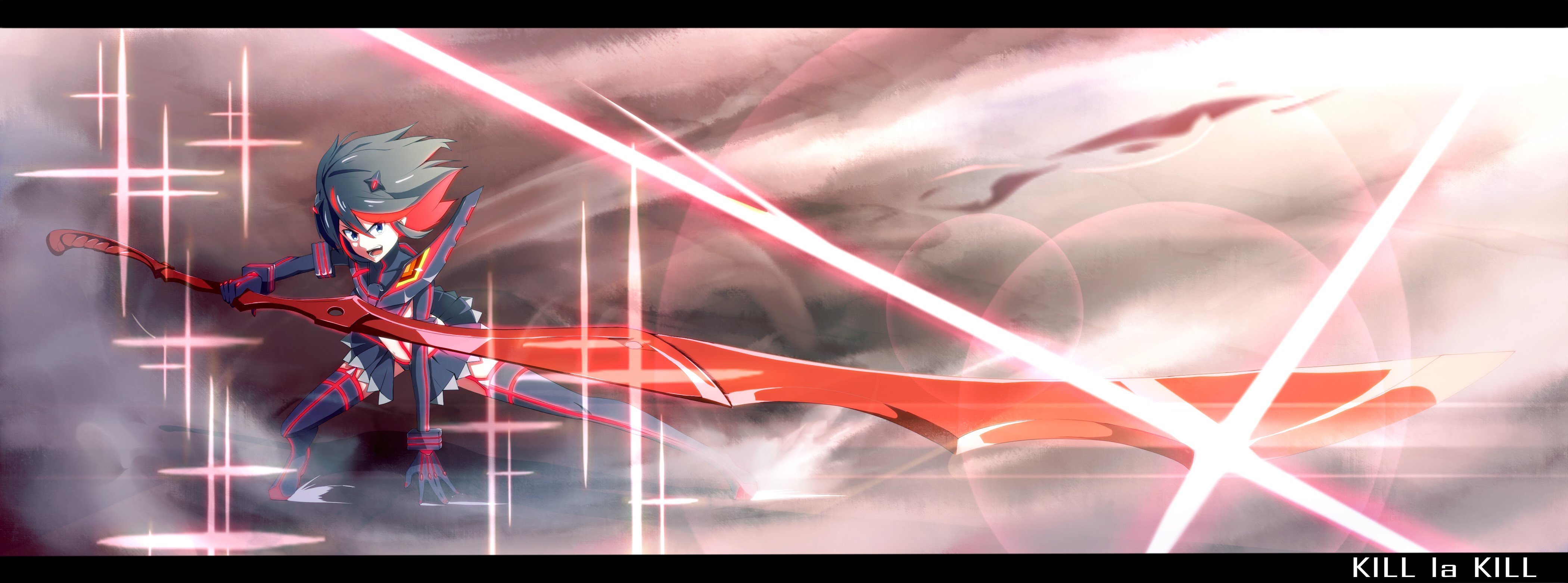 Ryuko Matoi from Kill la Kill with Scissor Blade HD Wallpaper