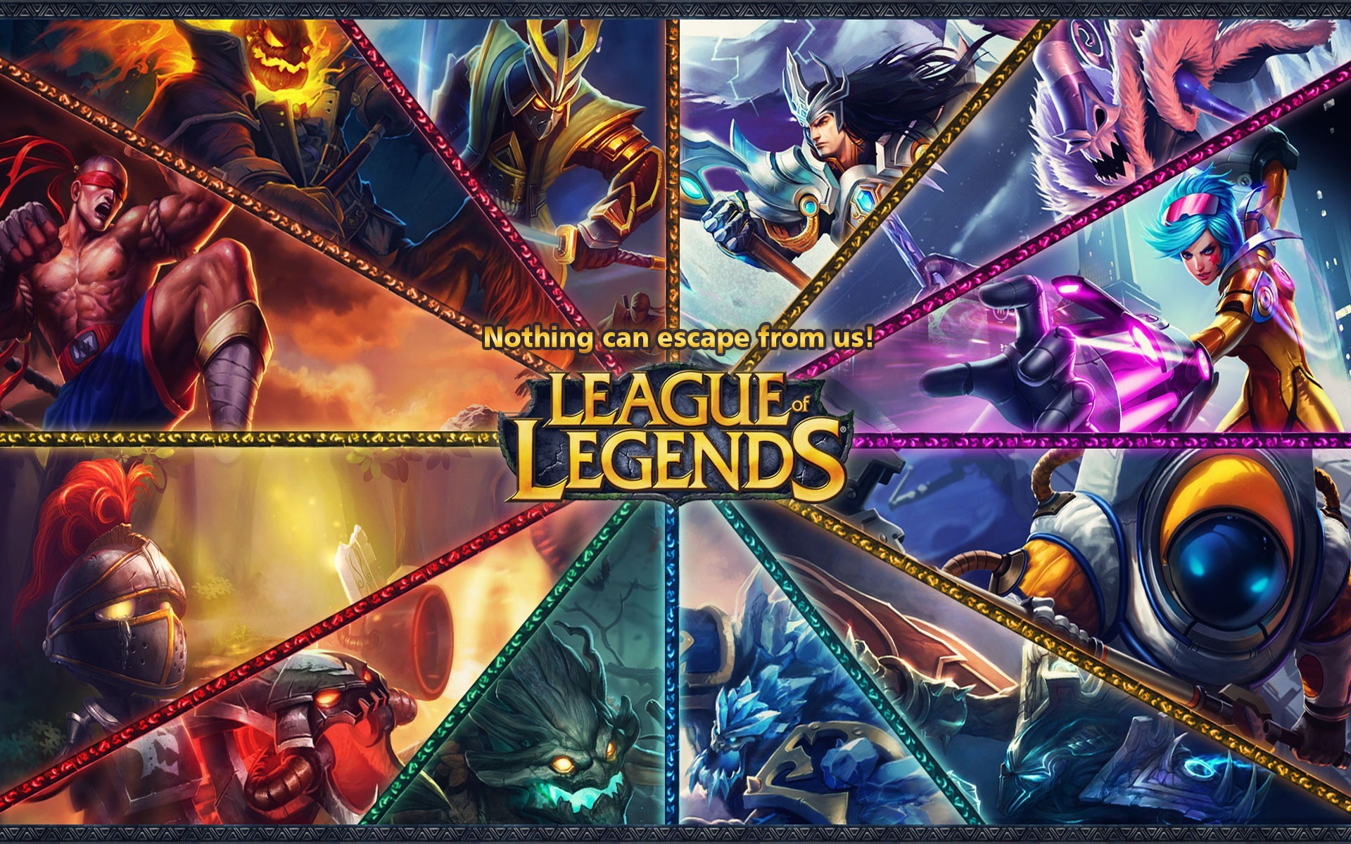 League of Legends champions montage HD Wallpaper