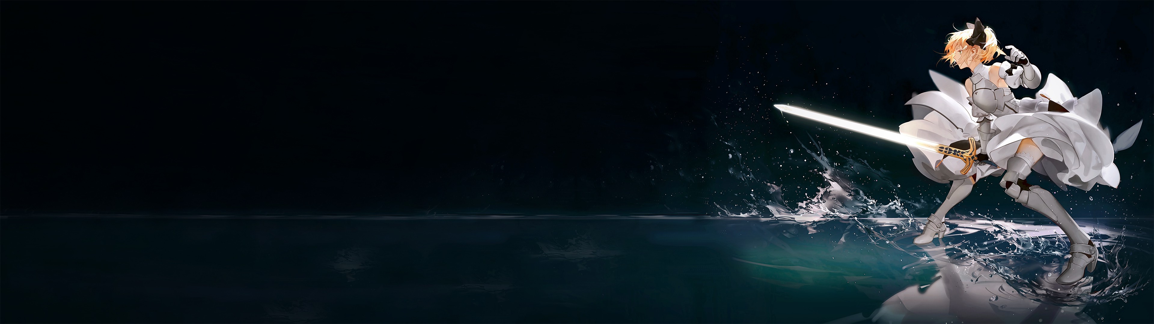 Saber Lily from Fate Series with a sword HD Wallpaper