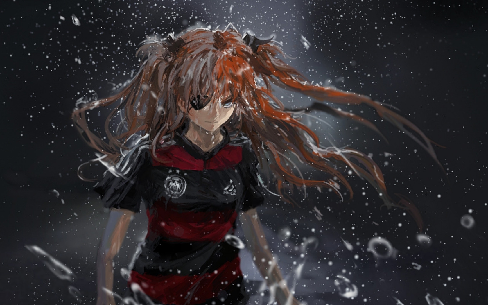 Asuka Langley Soryu from Neon Genesis Evangelion Germany soccer HD Wallpaper