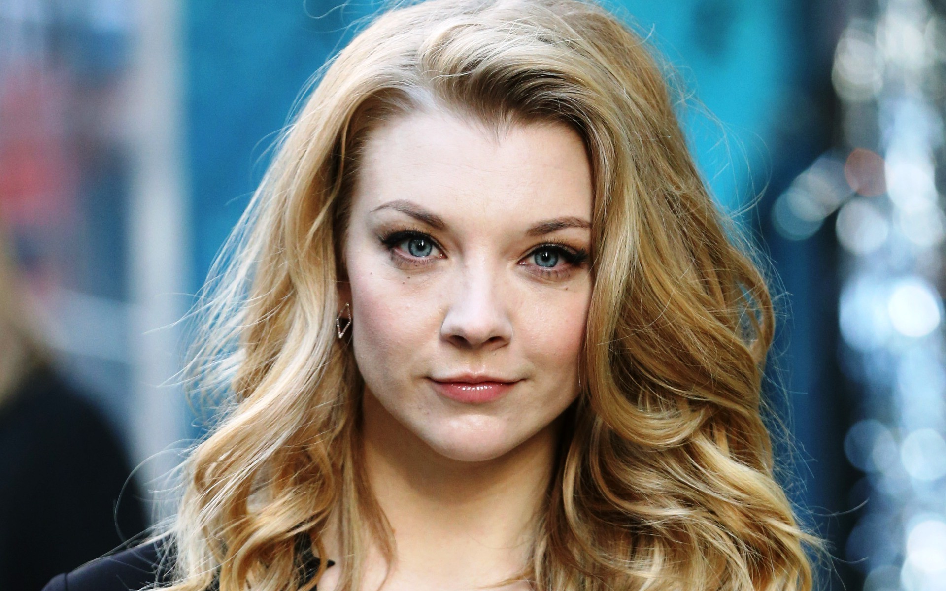 Natalie Dormer blonde woman blue eyes HD Wallpaper