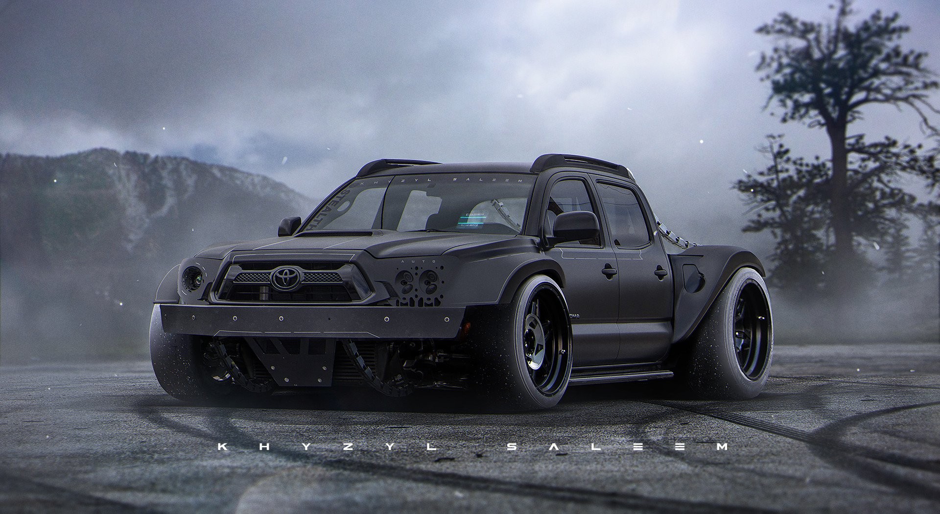 Custom Toyota Tacoma by Khyzyl Saleem HD Wallpaper