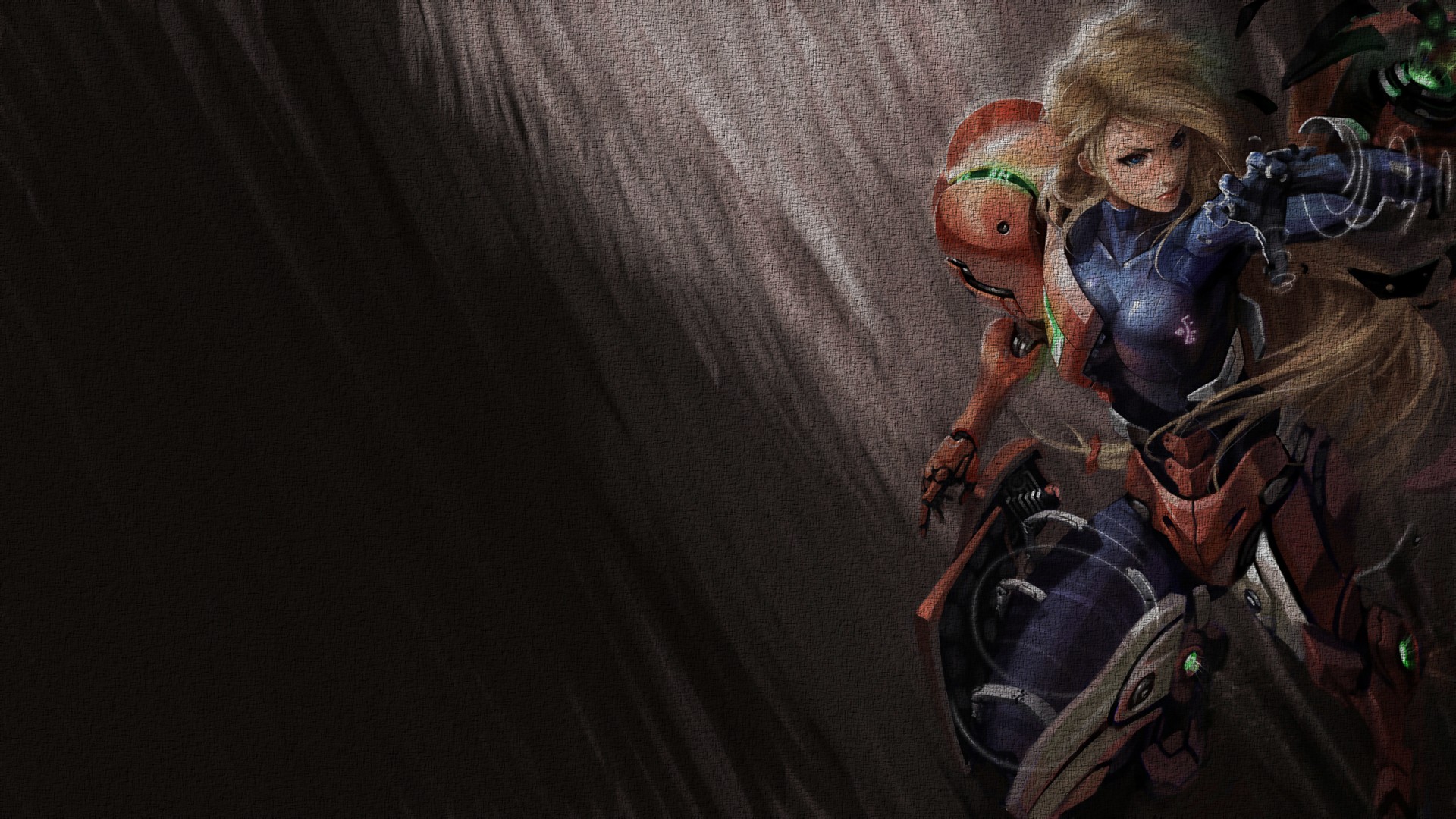 Samus Aran from Metroid in a futuristic suit HD Wallpaper
